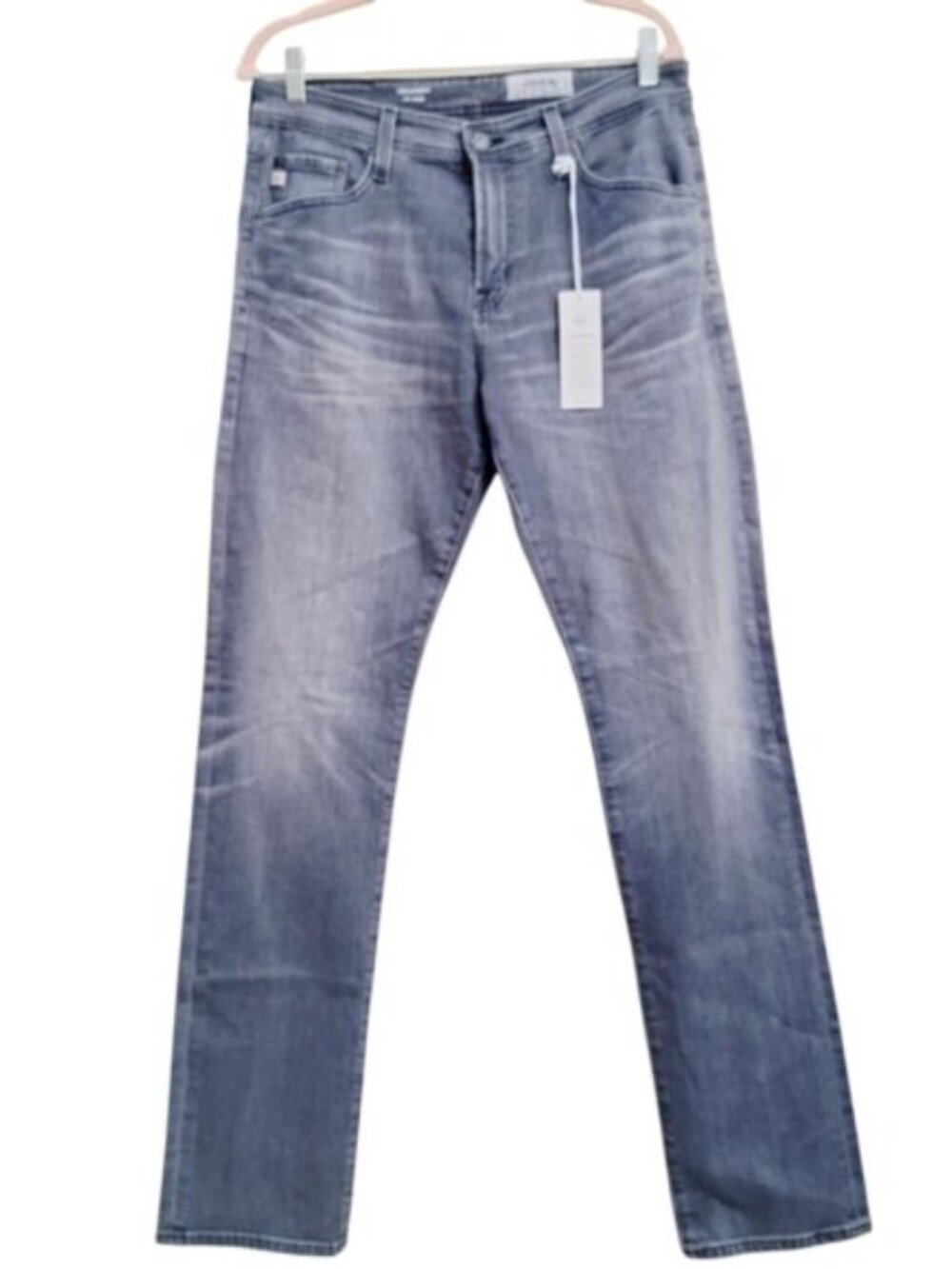 AG Adriano Goldschmied Black Everett Slim Straight Men’s Jean 32 x 33